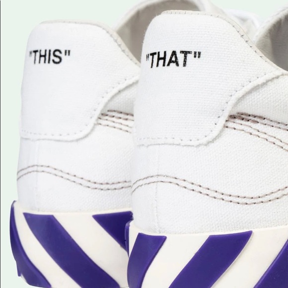 Off- White Violet Vulcanized Sneakers - Picture 3 of 6